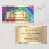 Glitzer-Rahmenereignisplaner Rainbow-Holograph Visitenkarte (Vorne/Hinten)