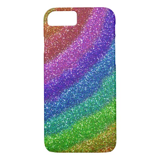Glitzer Rainbow Case-Mate iPhone Hülle (Rückseite)