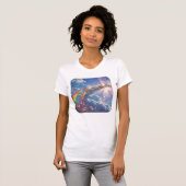 Glitzer Rainbow Digitale Kunst T-Shirt (Vorne ganz)