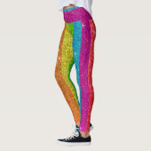 Glitzer Rainbow Flag Ehegewähr Gay Pride Leggings (Links)