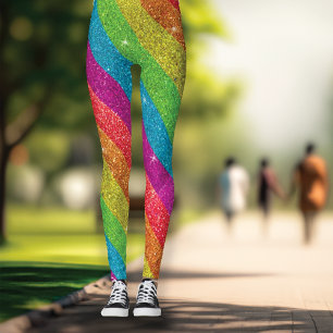 Glitzer Rainbow Flag Ehegewähr Gay Pride Leggings