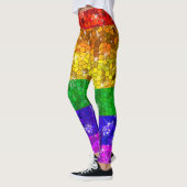 Glitzer Rainbow Flag Ehegewähr Gay Pride Leggings (Links)