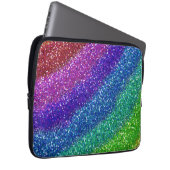Glitzer Rainbow Laptopschutzhülle (Vorne Rechts)