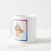 Glitzer Rainbow Liebe Ihr Oma Modernes Foto Kaffeetasse (Vorderseite Links)