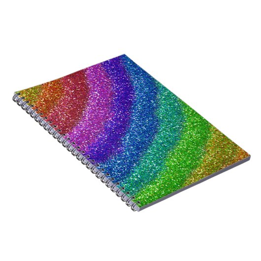 Glitzer Rainbow Notizblock (Rechte Seite)
