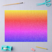 Glitzer-Rainbow-Textur-Dekoupage-Gewebe Seidenpapier (Basteln)
