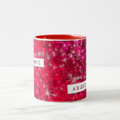 Glitzer Recht der Attraktivität Überfluss Inspirat Zweifarbige Tasse (Mittel)