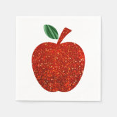 Glitzer Red Apple Napkin Serviette (Vorderseite)