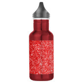 Glitzer Red Edelstahlflasche (Links)