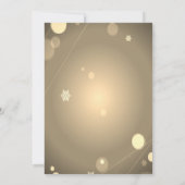 Glitzer Red Girl, Confetti Company Weihnachtsfest  Einladung (Rückseite)