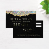 Glitzer-Referenzkarte für Gold Imitate (Schreibtisch)