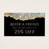 Glitzer-Referenzkarte für Gold Imitate (Vorderseite)