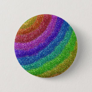 Glitzer-Regenbogen Button