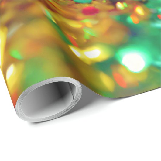 Glitzer Regenbogen Geschenkpapier (Rolleneckpunkt)