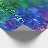 Glitzer Regenbogen Geschenkpapier (Ecke)
