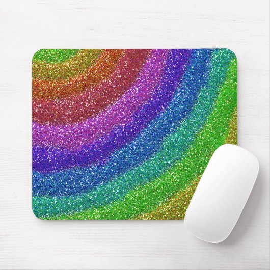 Glitzer-Regenbogen Mousepad (Mit Mouse)
