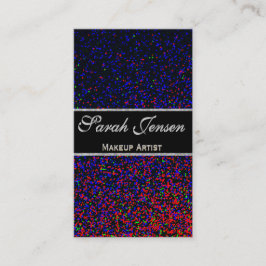 Glitzer-Regenbogen-Party Visitenkarte