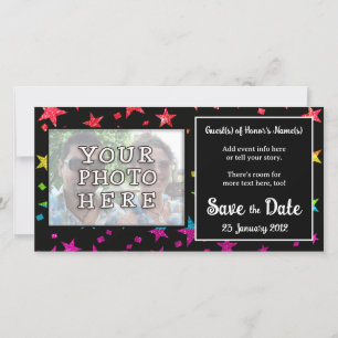 Glitzer Regenbogen Sterne Schwule Hochzeit Geburts Save The Date