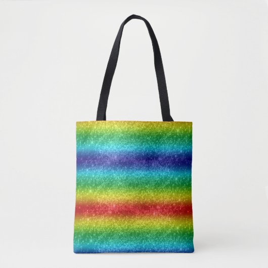 Glitzer Regenbogen Tasche (Vorderseite)