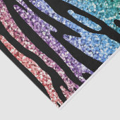 Glitzer-Regenbogen-Tiger-Streifen-Seidenpapier Seidenpapier (Ausschnitt)