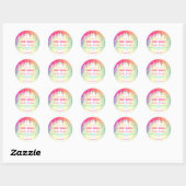 Glitzer Regenbogen Tropfen Body Butter Labels Runder Aufkleber (Blatt)
