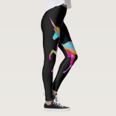 Glitzer-RegenbogenUnicorn der erwachsenen Frau Leggings (Rechts)
