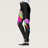 Glitzer-RegenbogenUnicorn der erwachsenen Frau Leggings (Links)