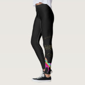 Glitzer-RegenbogenUnicorn der erwachsenen Frau Leggings (Links)