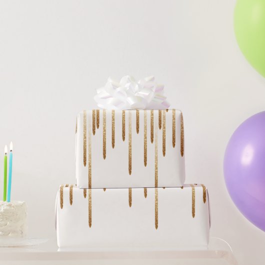 Glitzer-Regenpapier Geschenkpapier (Partygeschenke)