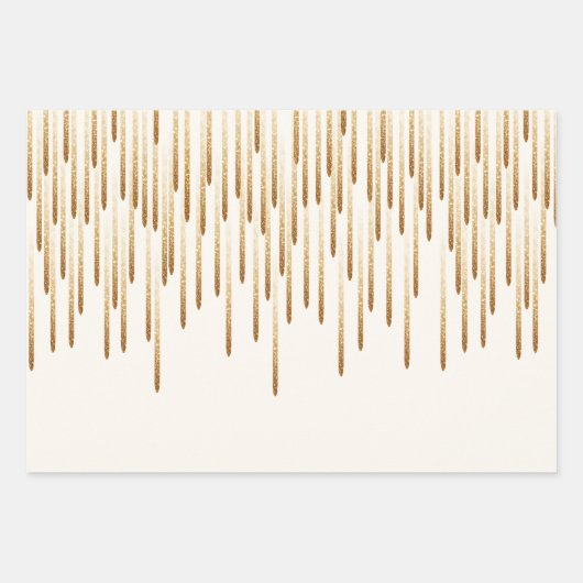 Glitzer-Regenpapier Geschenkpapier Set (Vorderseite 3)