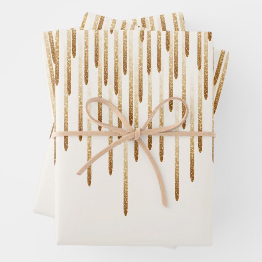 Glitzer-Regenpapier Geschenkpapier Set (Beispiel)