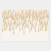 Glitzer-Regenpapier Geschenkpapier Set (Vorderseite)