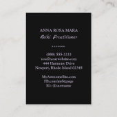 *~* Glitzer - Reiki Master Lehrer-Symbol Visitenkarte (Rückseite)