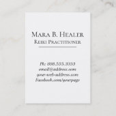 ** Glitzer Reiki Master Practitioner-Symbol Visitenkarte (Rückseite)
