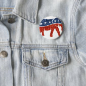 Glitzer-republikanischer Elefant Button (Beispiel)