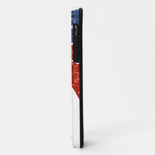 Glitzer-republikanischer Elefant Case-Mate iPhone Hülle (Hinten/Links)