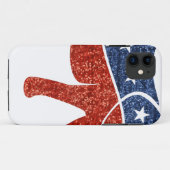 Glitzer-republikanischer Elefant Case-Mate iPhone Hülle (Rückseite (Horizontal))
