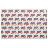 Glitzer-republikanisches Elefantengewebe Stoff (Fat Quarter (45,7 x 55,9 cm))
