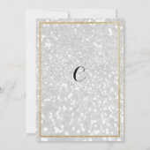 Glitzer Retirement Party Einladung (Rückseite)