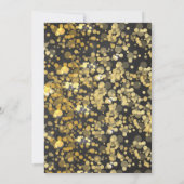 Glitzer-Ring in der Silvester-Einladung Einladung (Rückseite)