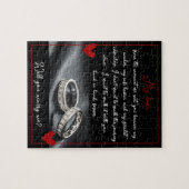 Glitzer Rings Ehe Vorschlag wird Sie heiraten Puzzle (Horizontal)