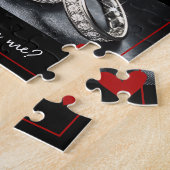 Glitzer Rings Ehe Vorschlag wird Sie heiraten Puzzle (Seite)