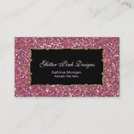 Glitzer Rosa Elegante Business Cards Visitenkarte