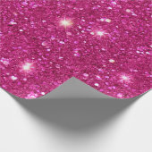 Glitzer Rosa Geschenkpapier (Ecke)