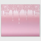 Glitzer rosa geschenkpapier (Flach)