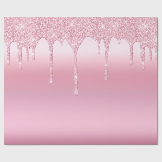 Glitzer rosa geschenkpapier (Flach)
