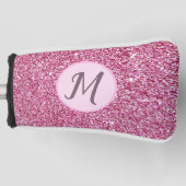 Glitzer Rosa Glaise elegante, kundenspezifische Mo Golf Headcover (Vorderseite)