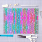 Glitzer Rosa Lila Aquamarines Blaues Girly Dekoute Seidenpapier (Handwerk)