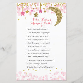 Glitzer Rosa Mond Wasserfarbe, die Mommy Best kenn