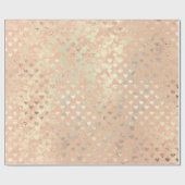 Glitzer Rosa Rose Gold Kristalle Blush Glam Geschenkpapier (Flach)